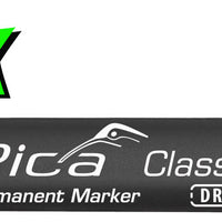 Pica Classic 520 tushpenna svart rund spets 10-pack
