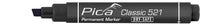 Pica Classic 520 tushpenna svart rund spets 10-pack