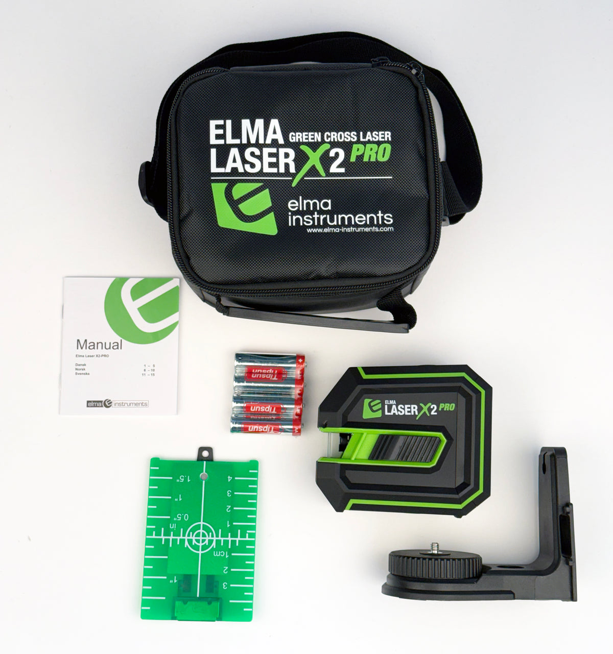 Elma Laser X2 Pro – grön självnivellerande krysslaser – bild 4