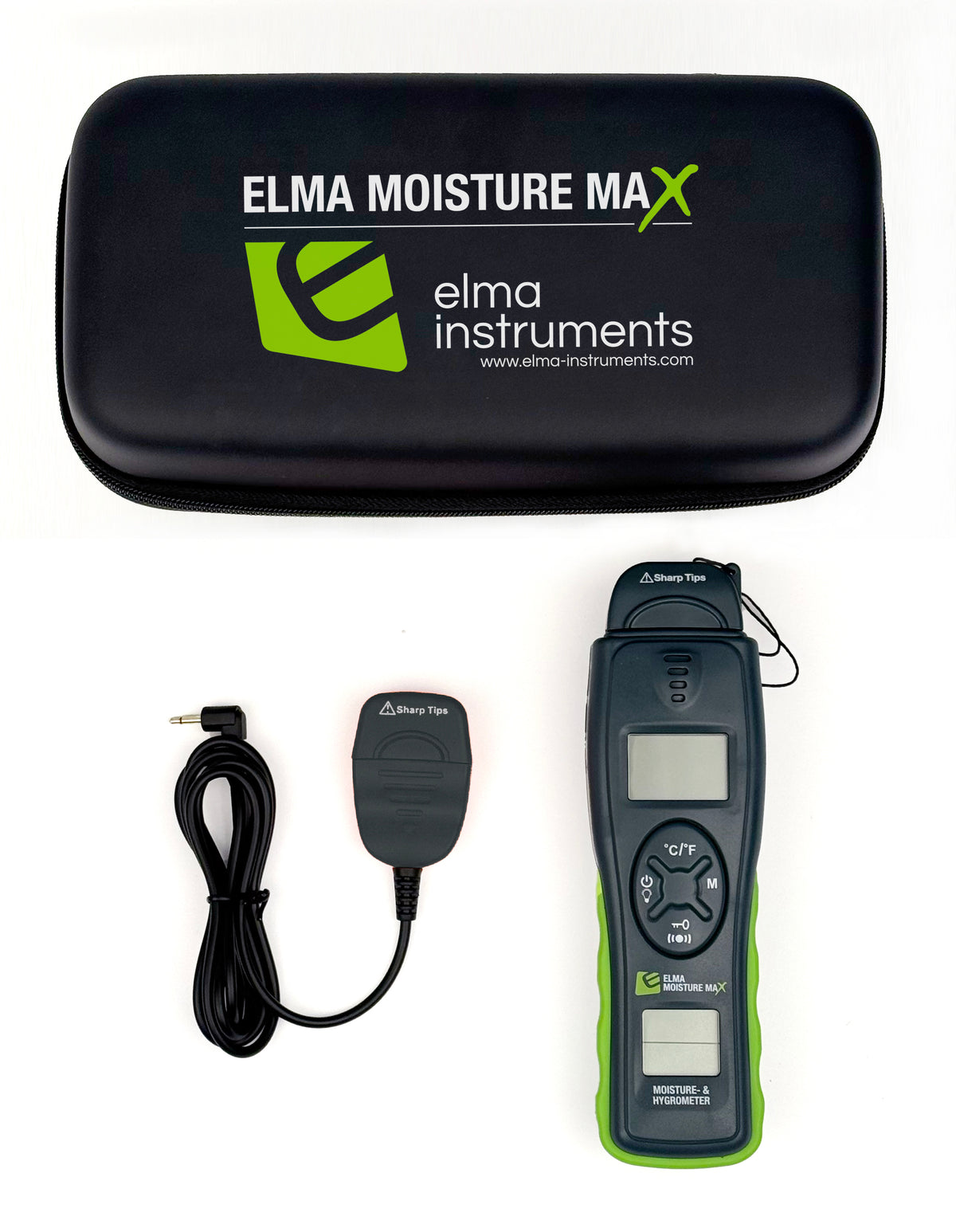 Elma Moisture Max – fuktmätare med skanner, stift och Bluetooth – bild 3