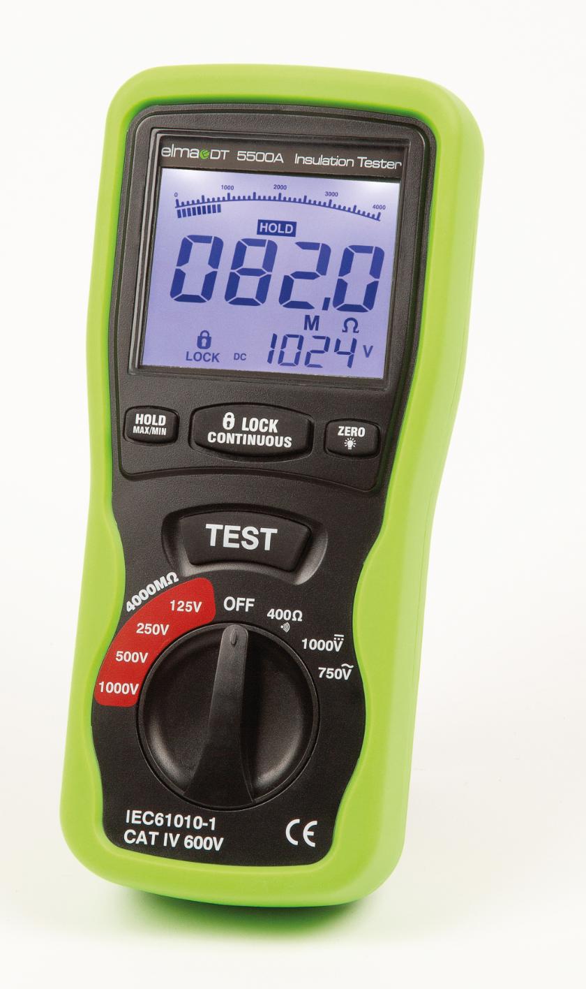 Elma DT5500A – KAT IV multimeter och isolationstestare