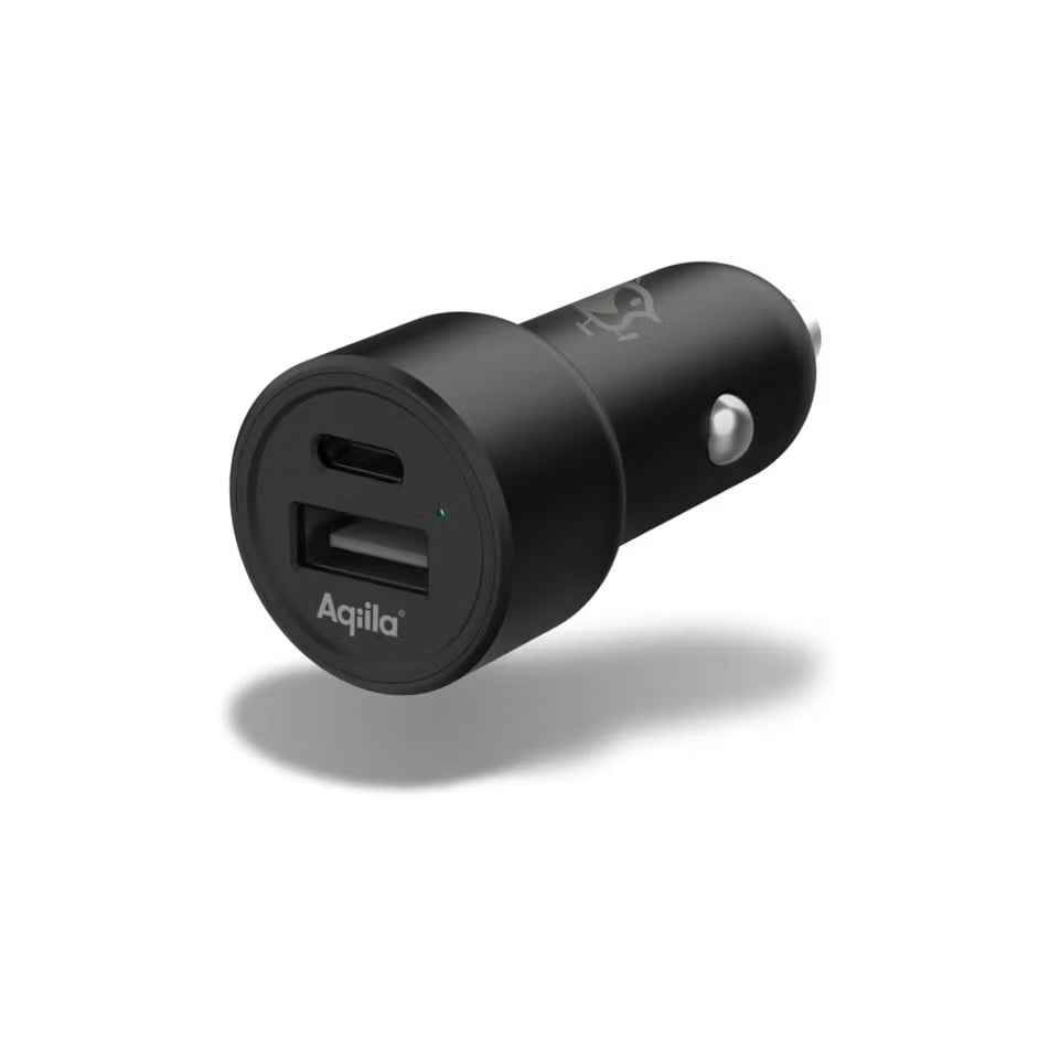 Aqiila Quick Charge Billaddare 32W USB-C + USB-A