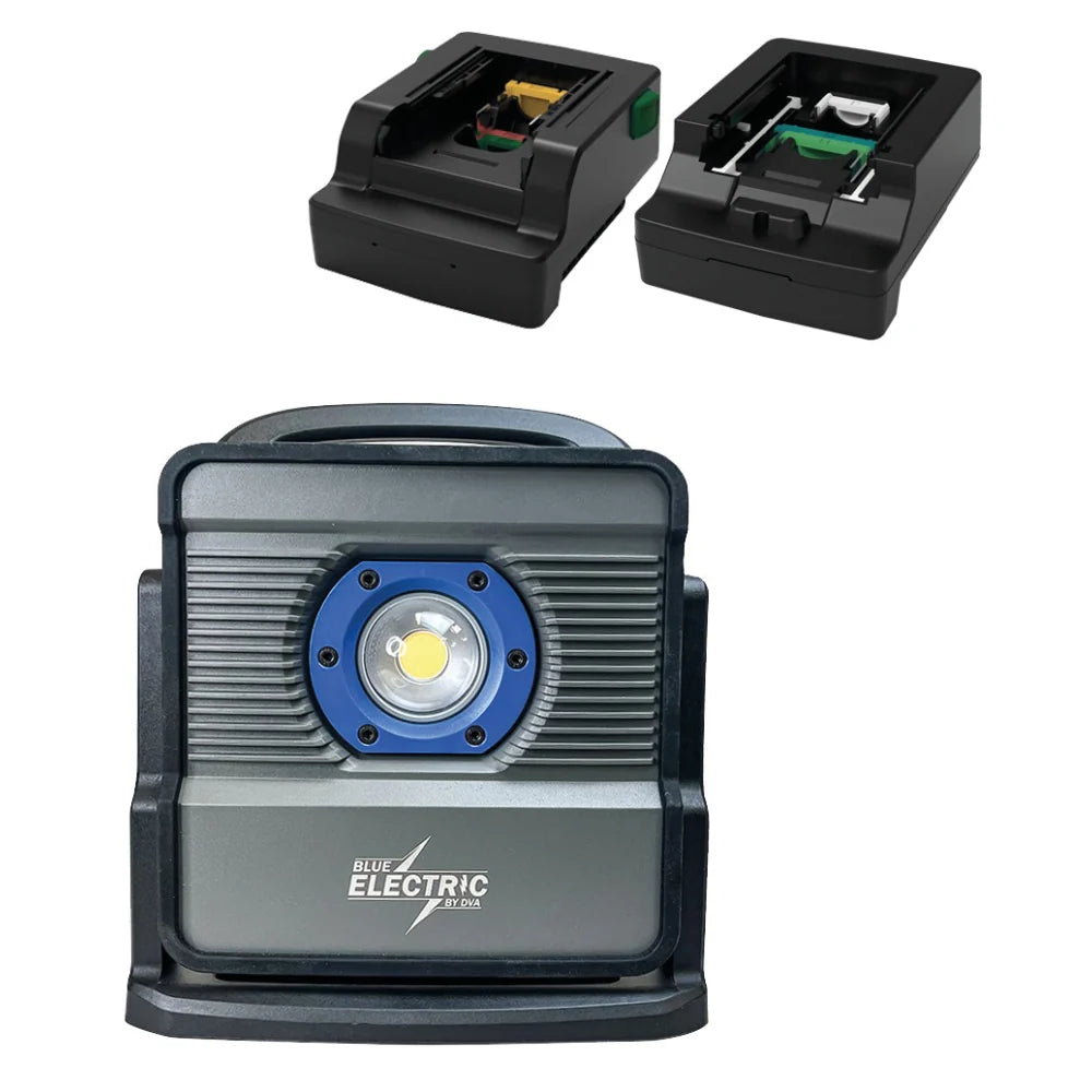 Blue Electric Arbetslampa 5000LM 18V