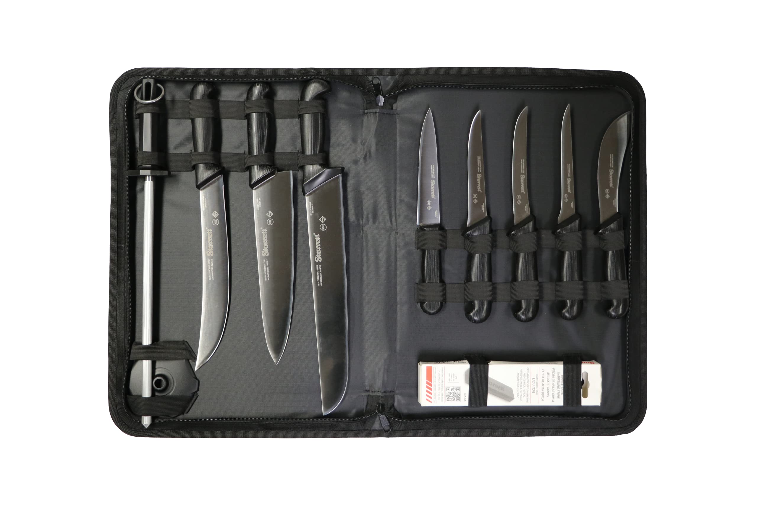 Starrett Butcher Knife Set 11 pc Svart -DV8699