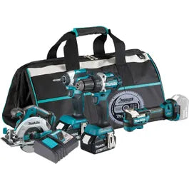 Makita kombokit DLX4197TX1 4st maskiner + 2x5Ah + laddare + klinga och väska