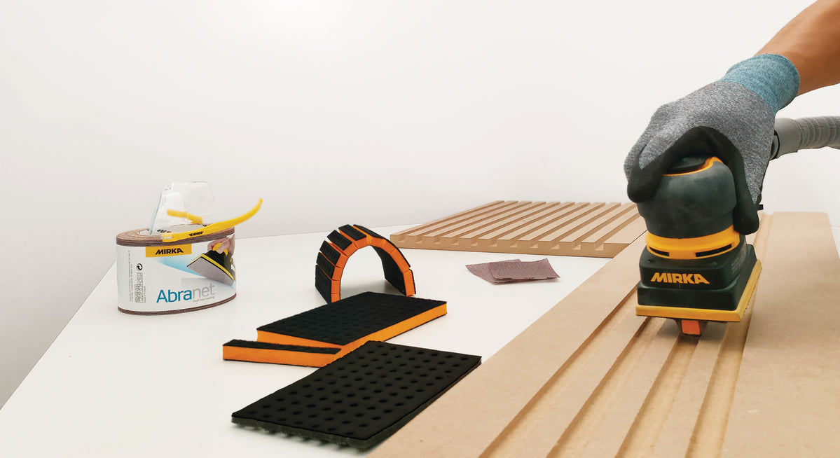 Mirka Groove Interface 12,5 x 100 mm 7 Hål Grip till DEOS 75 x 100 mm Medium- 8294751010