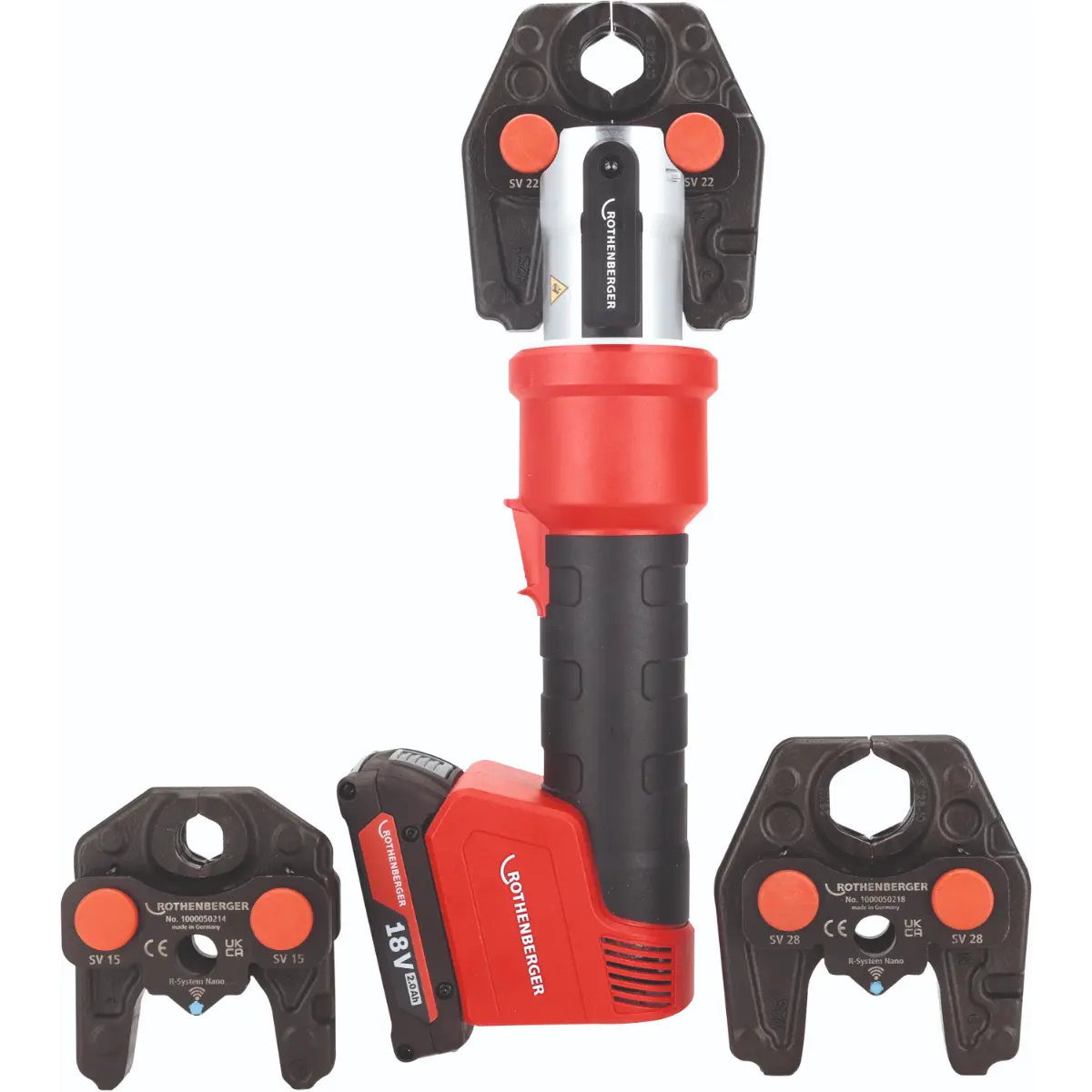 Rothenberger ROMAX NANO iJAW Set SV15-22-28 mm 2 Ah AMPShare