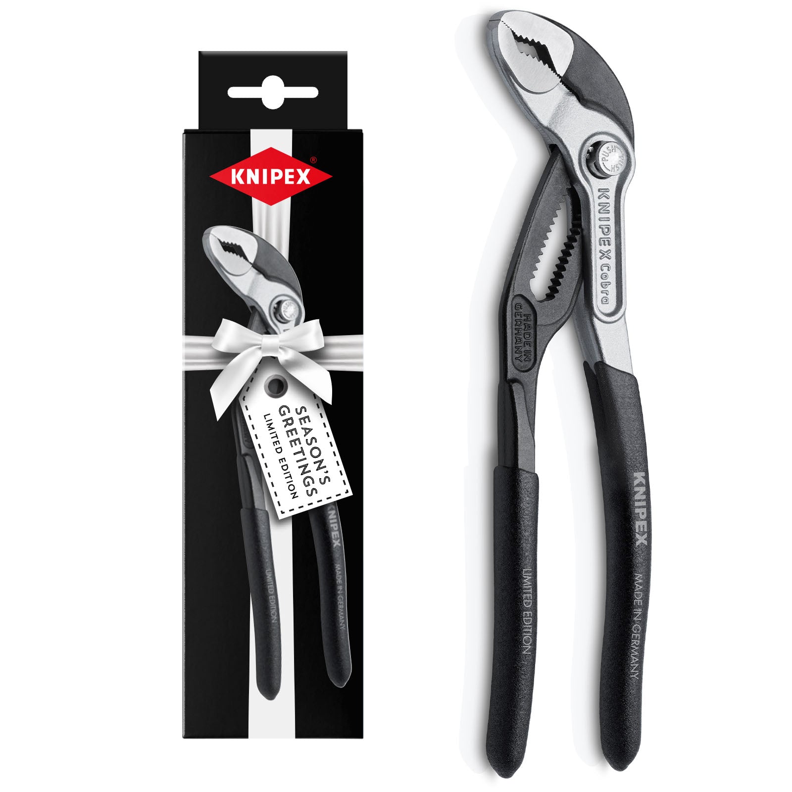 KNIPEX Cobra Bi-Color Black Box Xmax 180mm 8799180S02