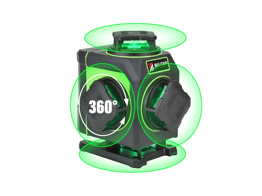 Beiter TED-4DT Grön Krysslaser – 4 × 360°