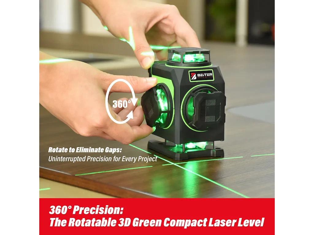 Beiter TED-4DT Grön Krysslaser – 4 × 360°