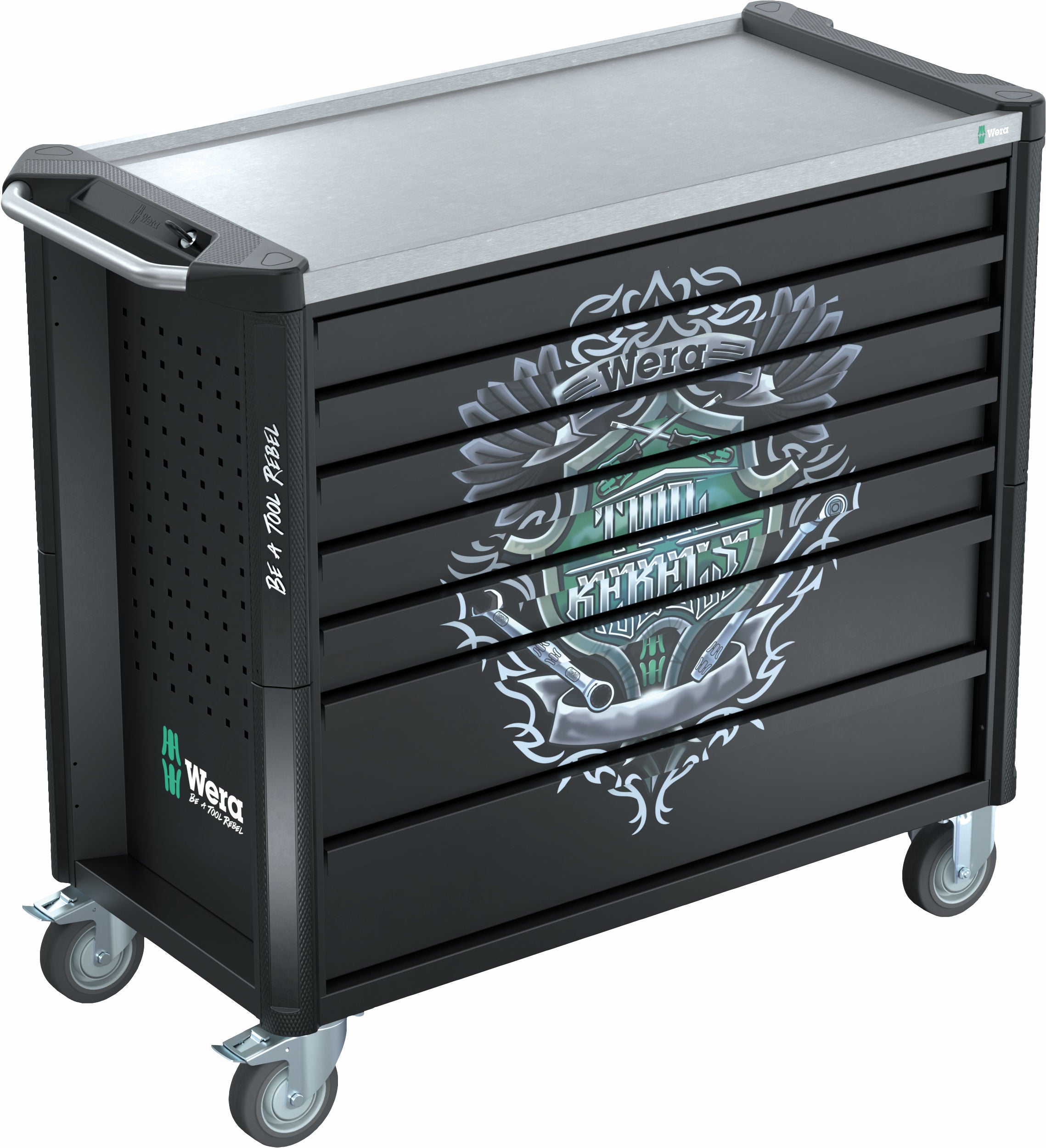 Wera 9801 Tool Rebel verkstadsvagn Stainless XXL, utan verktyg