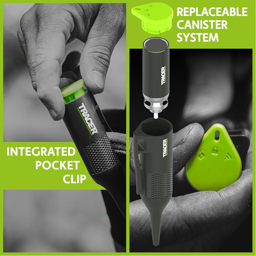 Tracer Trueshot Djuphåls-Markeringsspray - Grön Krita