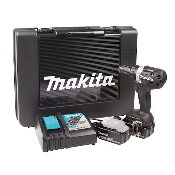Makita DDF484RTEB Borrskruvdragare LXT® 18V 2x5,0 Ah Black Edition