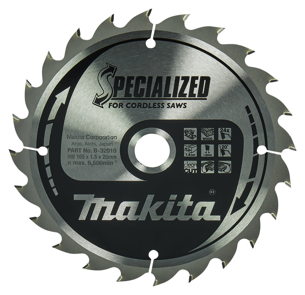 Makita Specialized sågklingor Ø 165mm