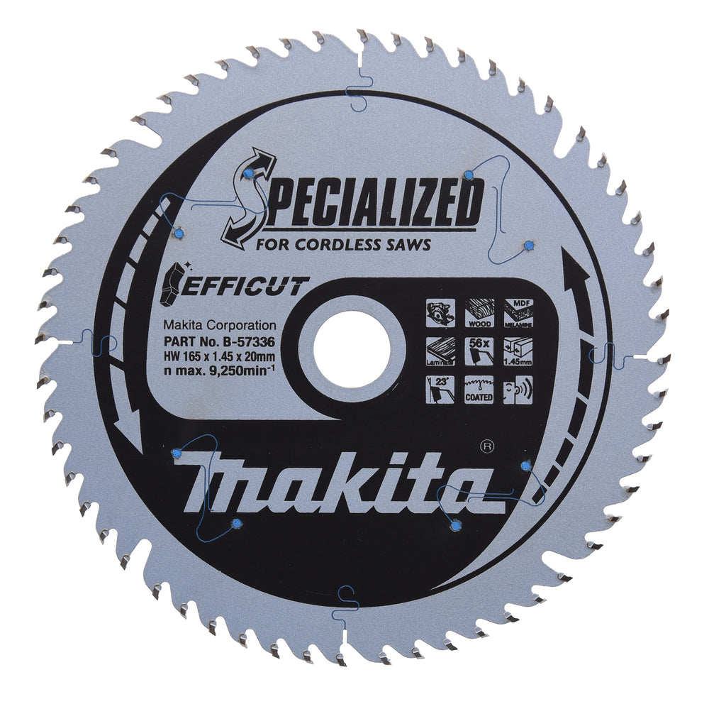 Makita Sågklinga EFFICUT T.C.T, Ø 165 x 20mm, 56T, B-57336