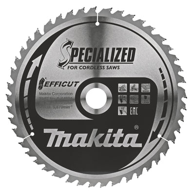 Makita Sågklinga Efficut Trä HM, 260 x 30 x 2,15 mm, 45T B-64624