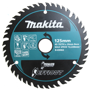 Makita B-69462 Efficut sågklinga 125 x 20 mm 45T