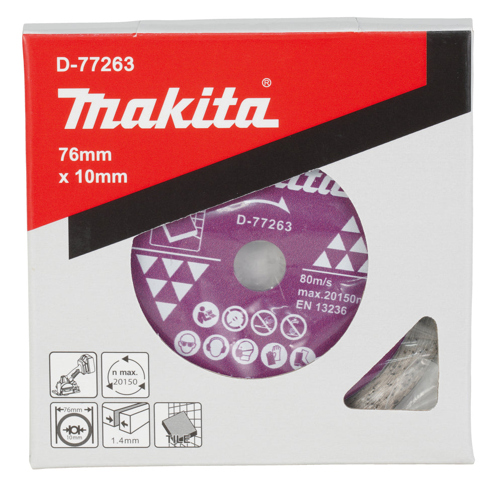 Makita Diamantklinga 76x10mm D-77263 till kapsåg