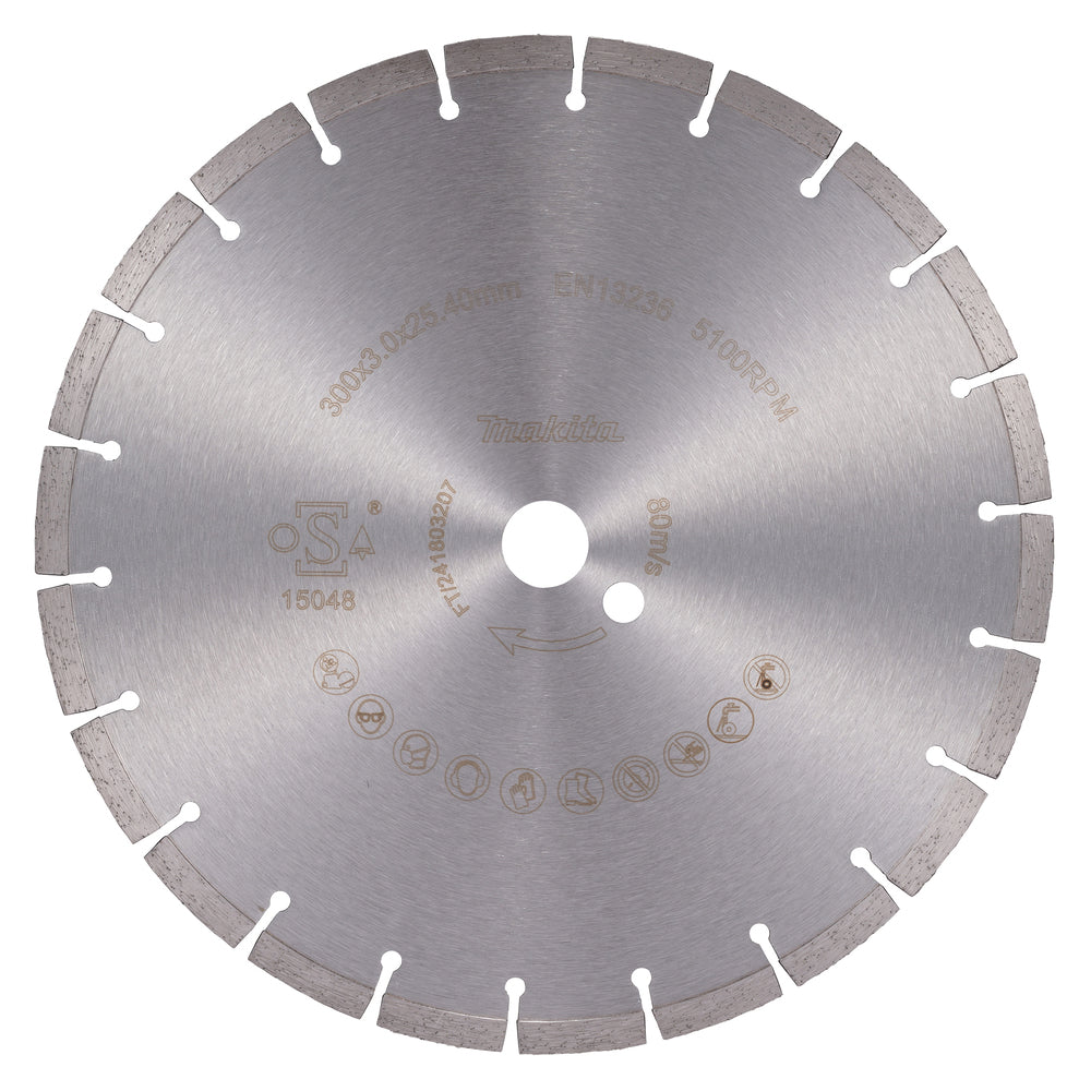 Makita Diamantklinga 300x25,40 mm D-80123 till kapmaskiner