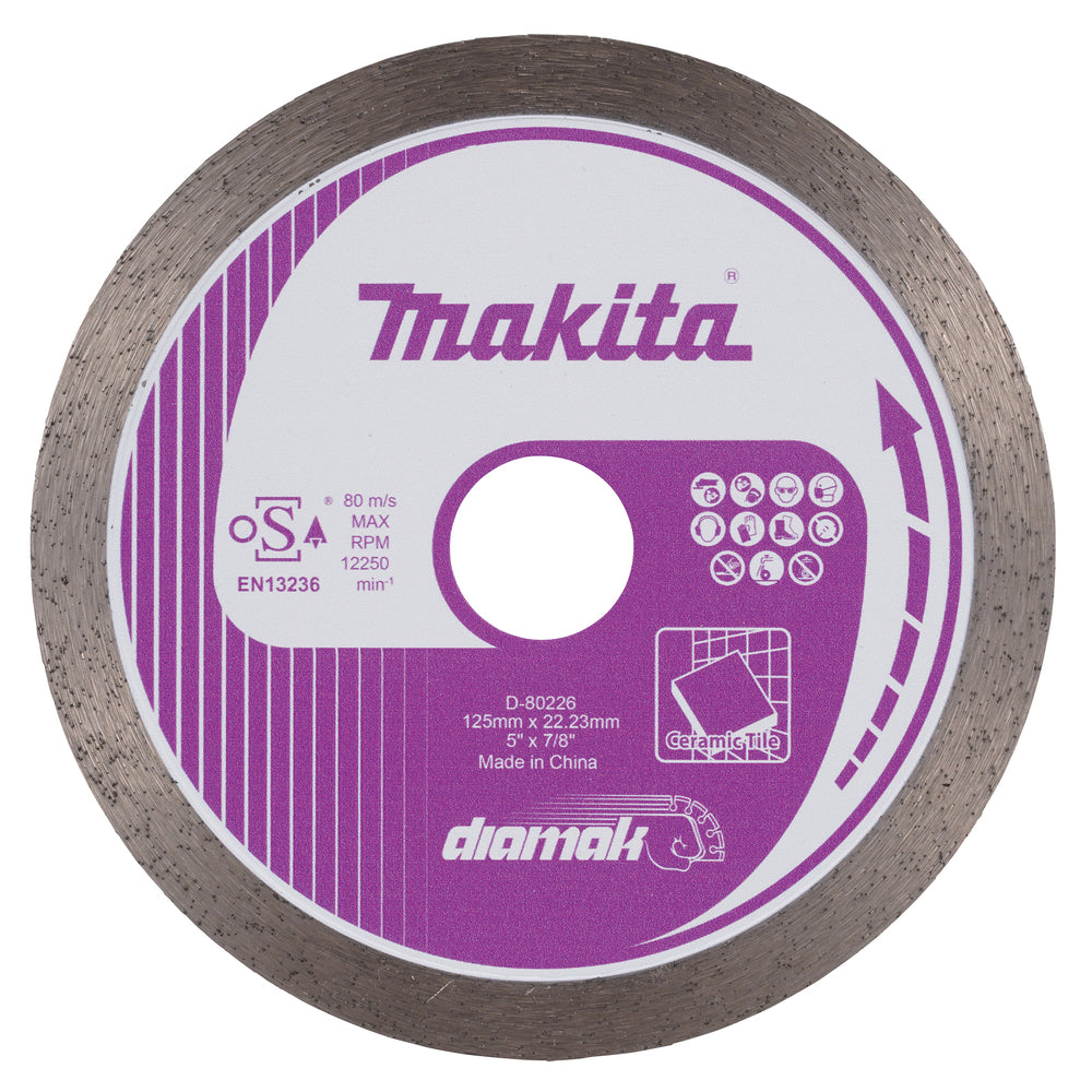 Makita Diamantklinga 125x22,23 mm D-80226 till Slipmaskiner och Kapmaskiner