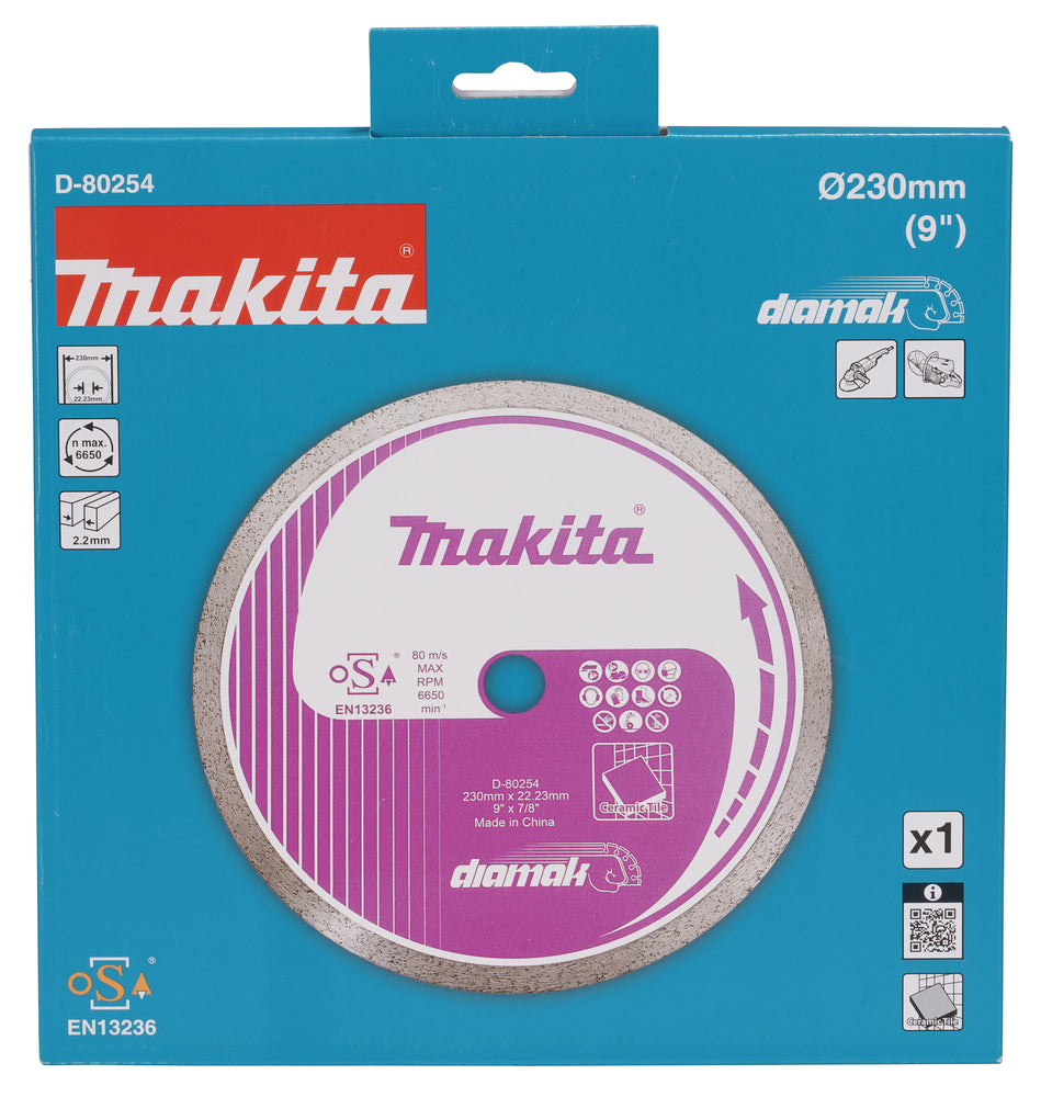 Makita Diamantklinga 230x22,23 mm D-80254 till Slipmaskiner och kapmaskiner