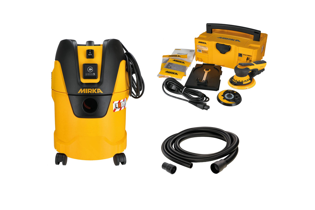 Mirka maskinpaket DEROS II 5650 + Dammsugare 1125 L PC + Slang