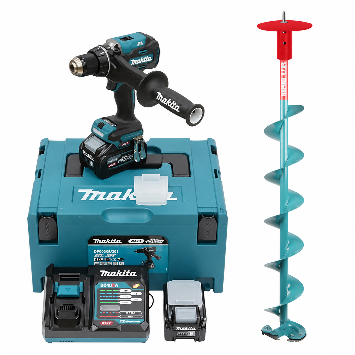Makita DF003GU201 med P-81072N isborr 155 mm
