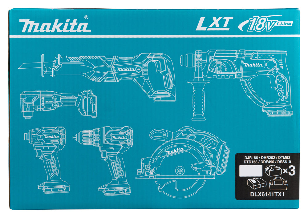 Makita Combokit 5 Ah DLX6141TX1 18V