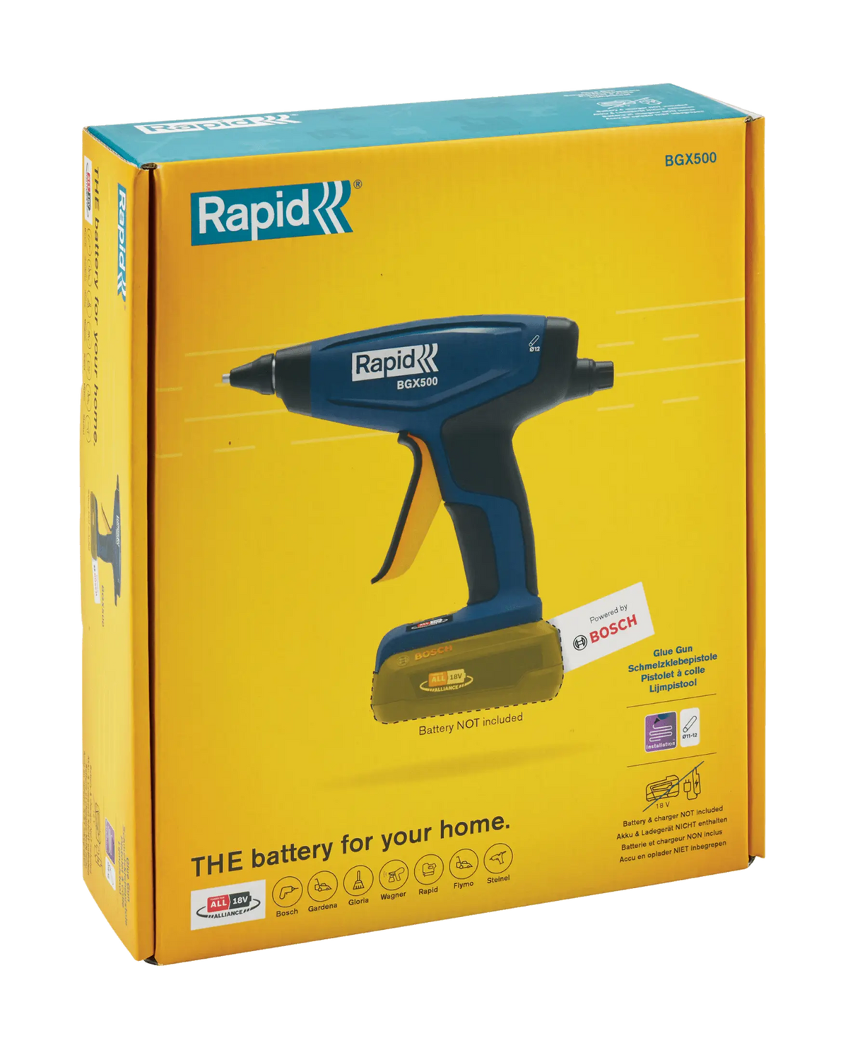 Rapid BGX500 limpistol 18 V – utan batteri och laddare