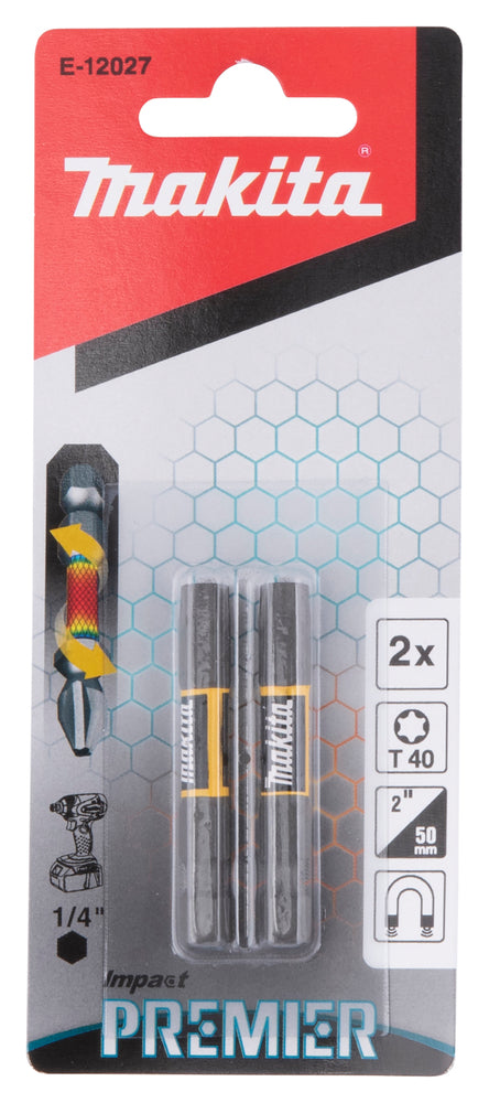 Makita Torsionsskruvbit Impact Premier Torx 2-pack