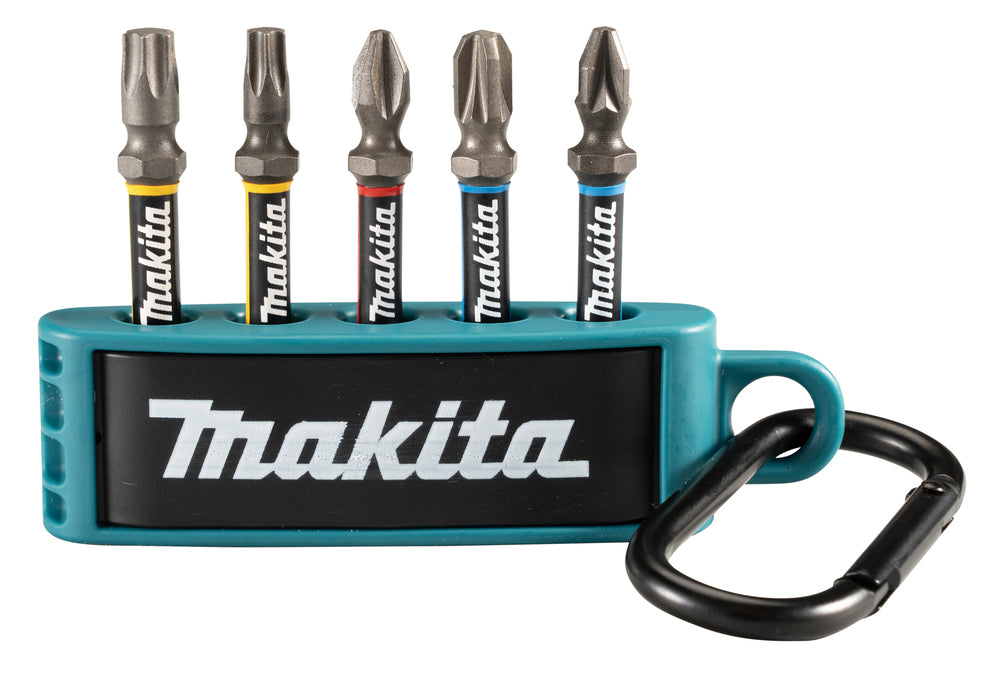 Makita Impact Premier Bits, 5 pack, PH2 / PZ2 - 3 / T25 / T30, 50 mm, 1/4" E-13568