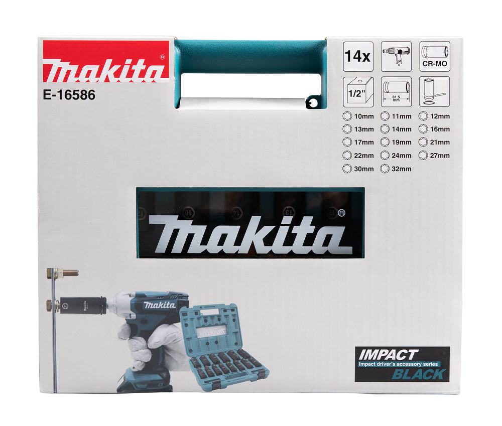 Makita Krafthylsa Impact Black 1/2" - E-16586