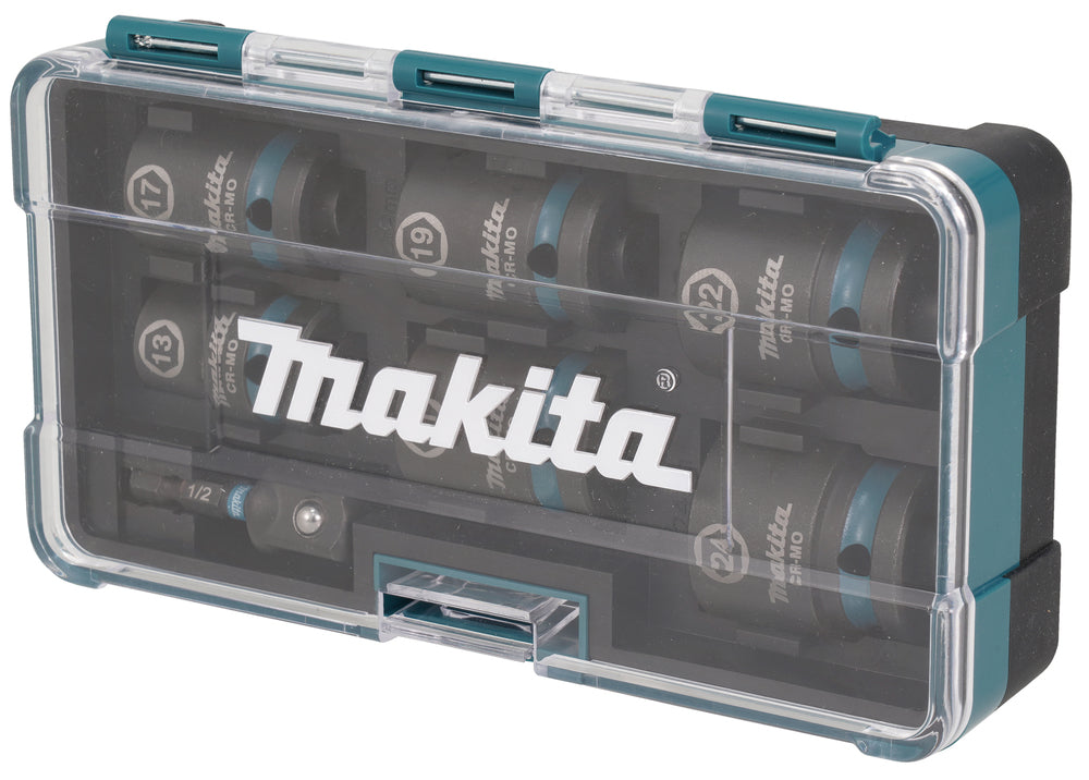 Makita Krafthylsa Impact Black inkl. övergång 1/4" - 1/2" - E-16592