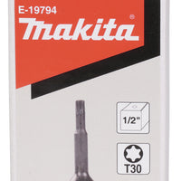 Makita Impact Black Hylsbits, Torx, 1/2", 78 mm