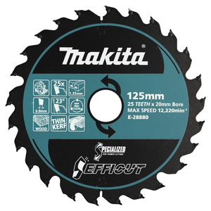 Makita E-28880 Efficut sågklinga 125 x 20 mm 25T