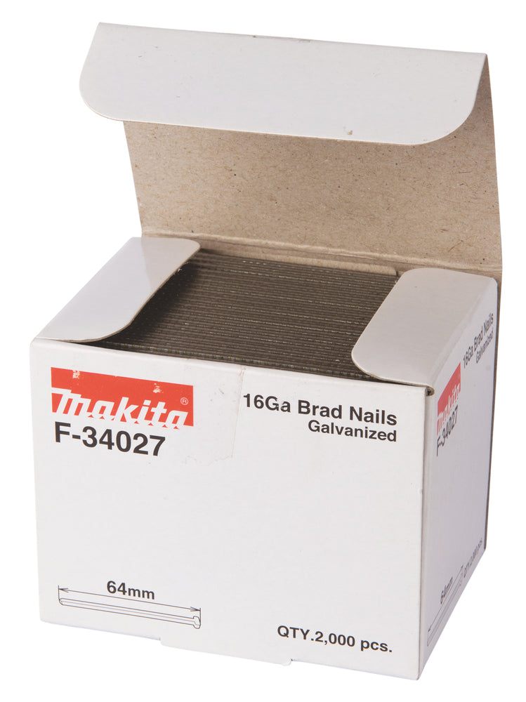 Makita Dyckert 1,6x64mm, 16 GA, 2000st - F-34027
