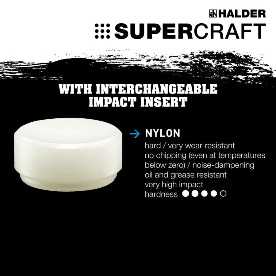 Halder Supercraft-slag Nylon, vit