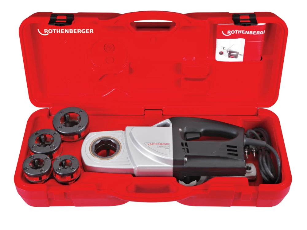 Rothenberger SUPERTRONIC 1250 gängmaskin BSPT 1/2–1 1/4"