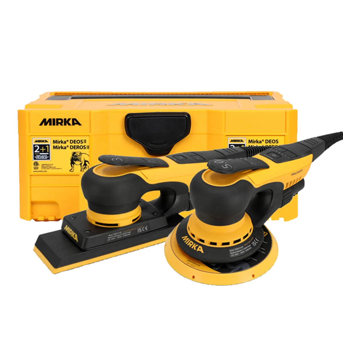 Mirka DEROS II 650 + DEOS II 383 i Plastbox - MID6538344CA