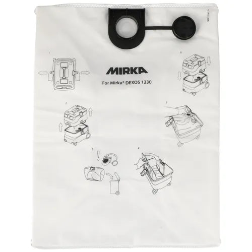 Dammpåsar i fleece för Mirka® DEXOS 1230 5-pack