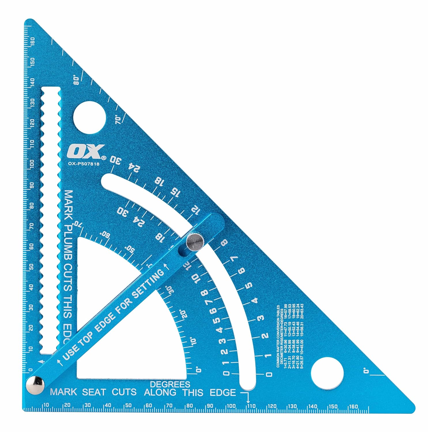 Ox Pro Rafter Square Snabbvinkel 180 mm | justerbar- Blå OX-P507818