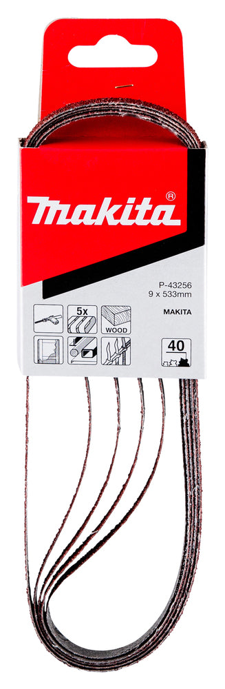 Makita P-43256 slipband 9 x 533 mm K40 5-pack