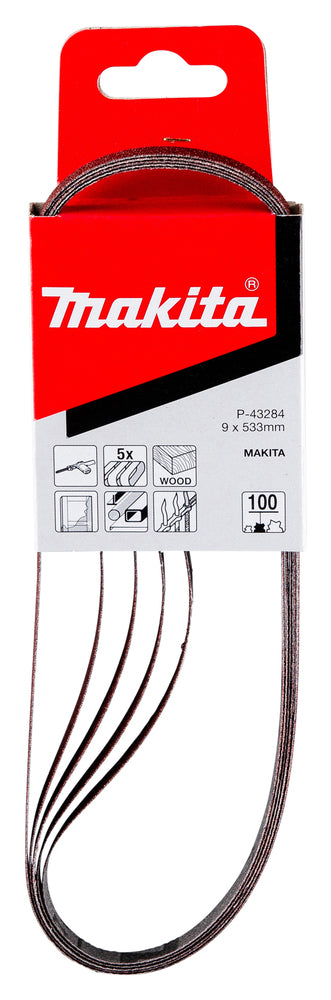Makita P-43284 slipband 9 x 533 mm K100 5-pack