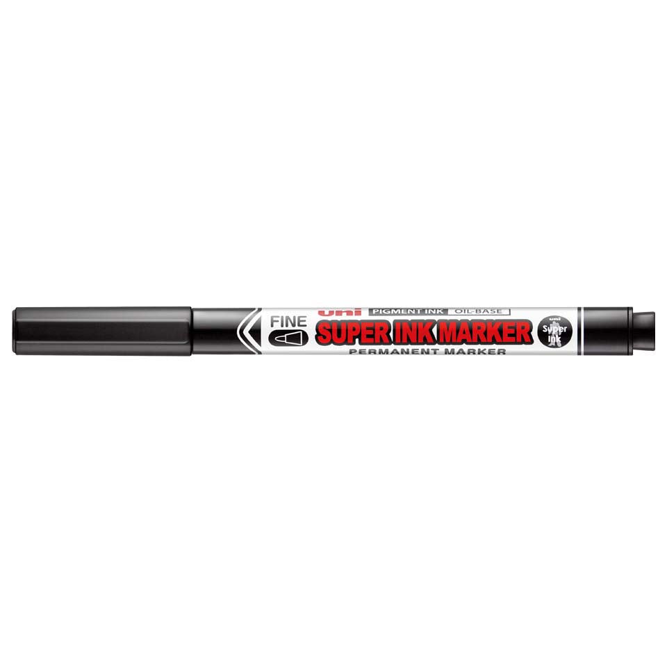 uni-ball Super Ink Marker PNA-125 permanent märkpenna, svart 0,9 mm – produkt- eller användningsbild