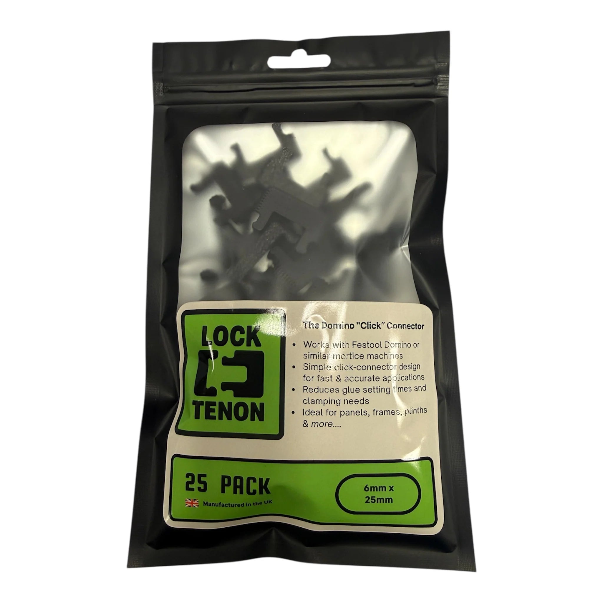 Lock Tenon - The 'Click' Domino fixing 25-pack