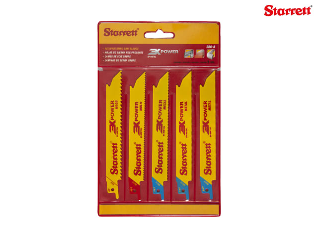 Starrett Tigersågblad Reciprocating Blade Kit 5-pack SB6-A