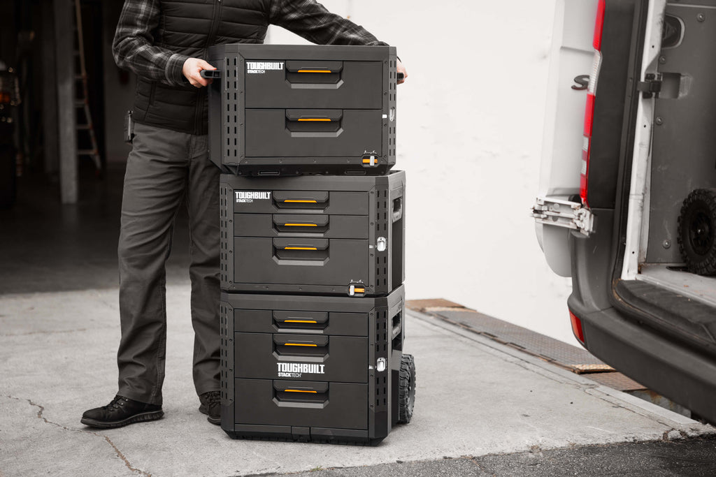 Toughbuilt StackTech Rolling 3-drawer toolbox TB-B1-D-R93