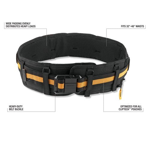 Toughbuilt Pro Padded Belt Heavy Duty Buckle TB-CT-41P