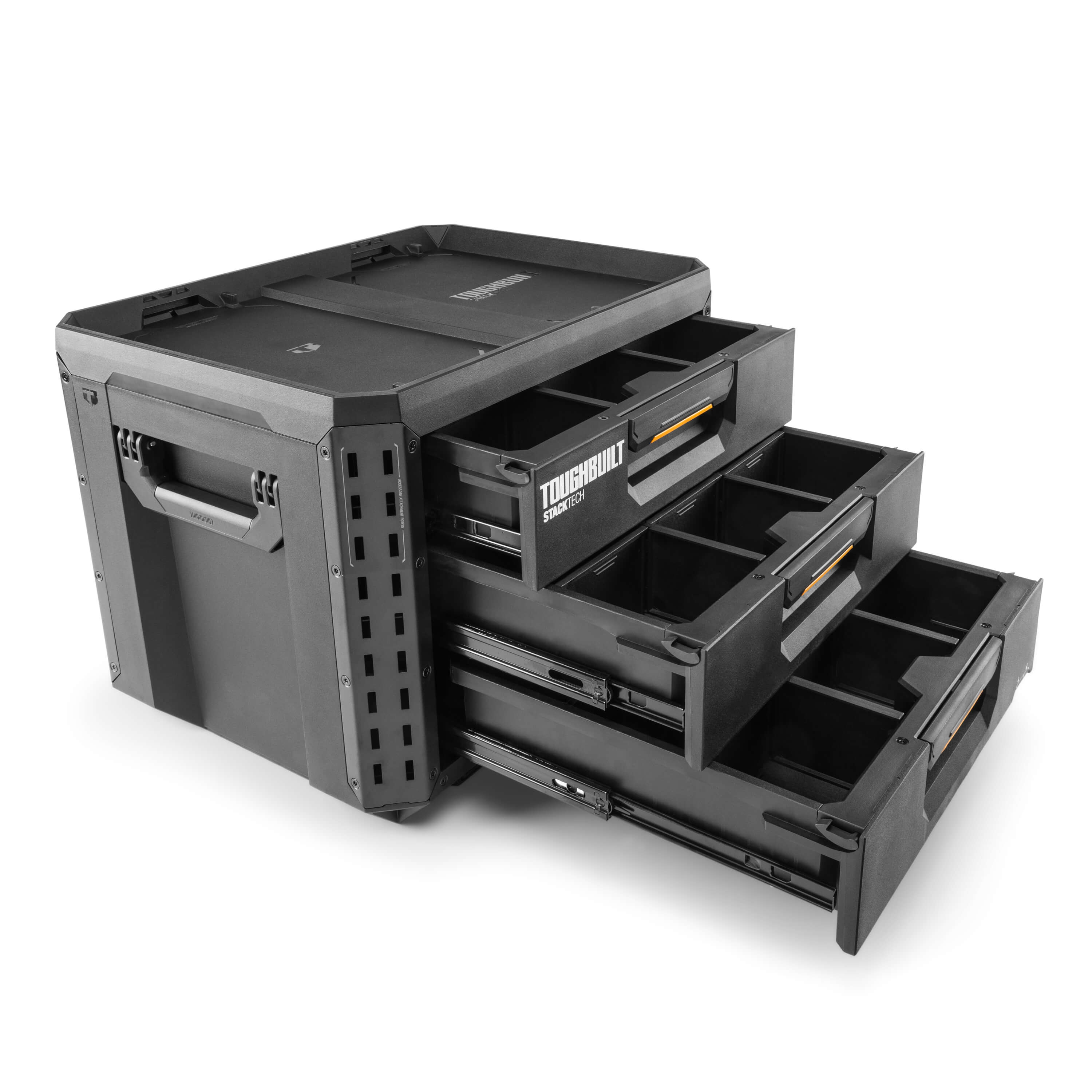 Stacktech 3 Drawer Toughbuilt StackTech XL 3-Drawer Tool Box TB-B1-D-70-3