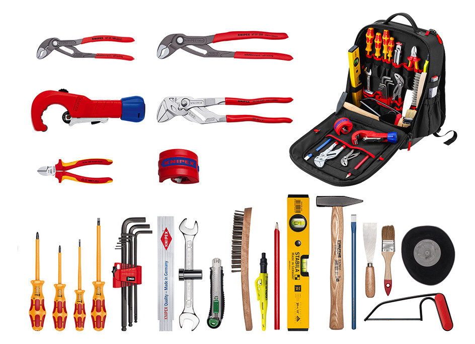 KNIPEX Modular X15 VVS-verktygsryggsäck 24 delar - 00 21 51 HK S - produktbild 1